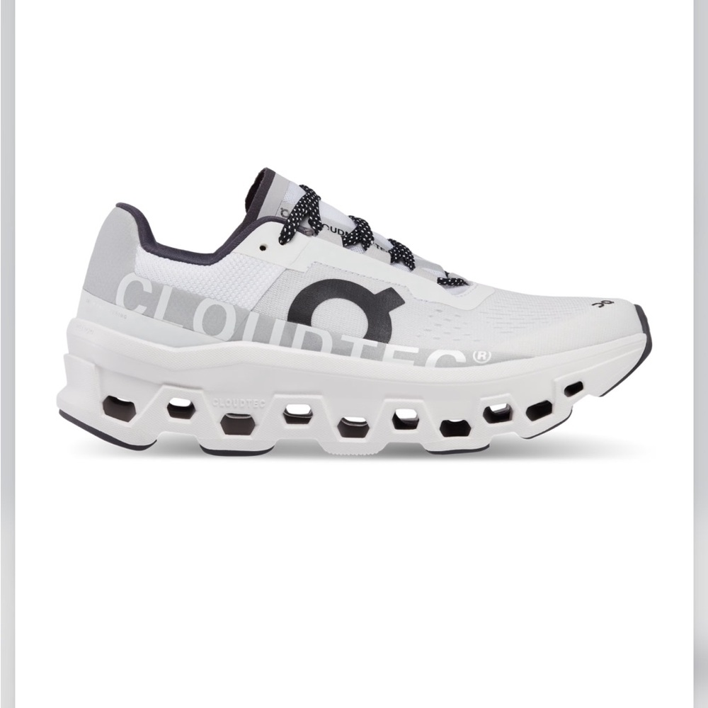 On Running Women’s Cloudmonster in All White Size 7.5